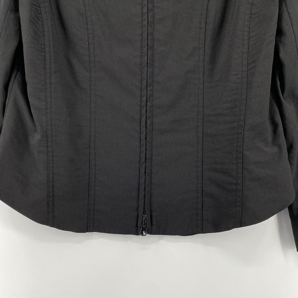 Snazzie Jacket Women's Small Petite Black Full Zip Long Sleeve Blazer Office - Picture 7 of 13